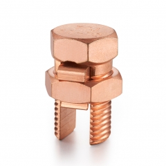 T/J Brass plated copper Split Bolt