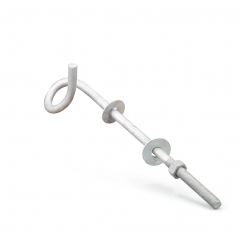 pigtail bolt with square plate