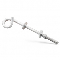 pigtail bolt with square plate