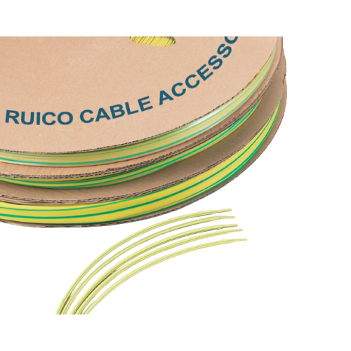 Yellow or Green Heat Shrinkable Tubing (RYG2X) Shrink Ratio 2 1